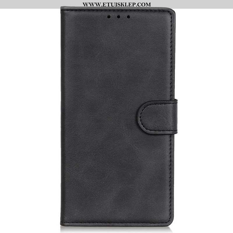 Etui Folio do Samsung Galaxy M53 5G Matowa Sztuczna Skóra